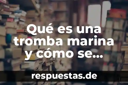 Qué es la textura de forma y color 6 Qué es una tromba marina y cómo se forma