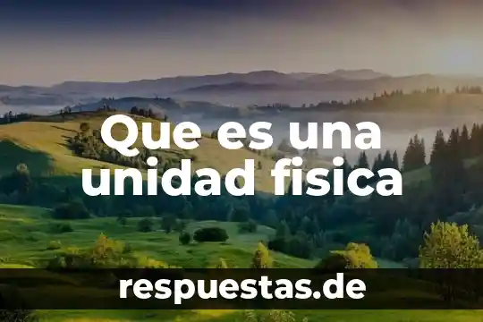 Que es una unidad curricular concepto 7 Que es una unidad fisica