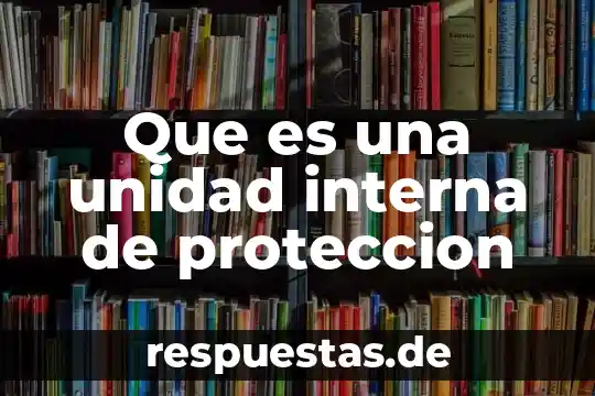 Que es una unidad interna de proteccion
