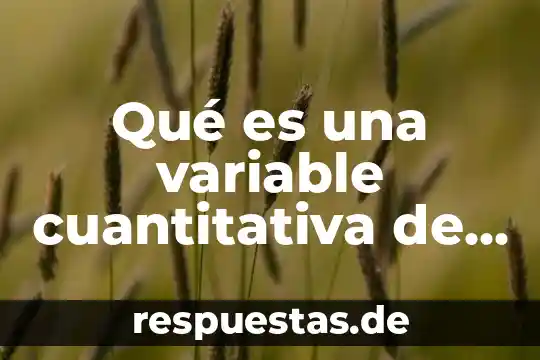 Que es la historia cuantitativa 4 Qué es una variable cuantitativa de intervalo