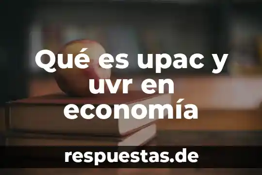 Grupo gopemex que es 5 Qué es upac y uvr en economía