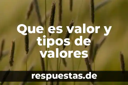 Que es un proyecto de tesis de investigacion 5 Que es valor y tipos de valores