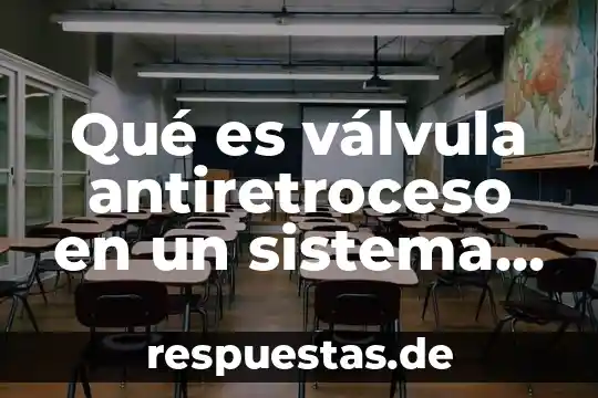 Qué es válvula antiretroceso en un sistema de riego