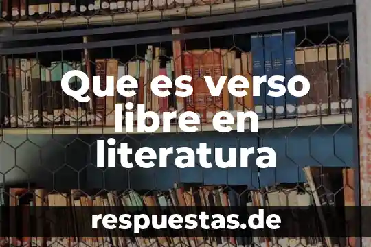 Qué es el mercado libre en internet 4 Que es verso libre en literatura