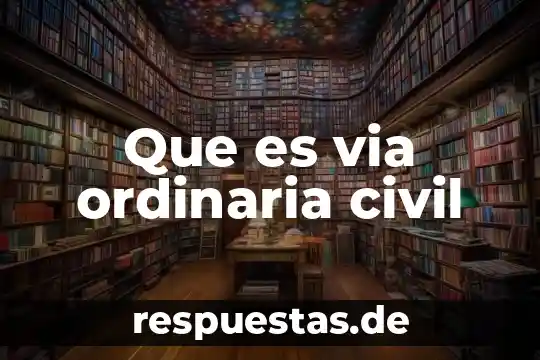 Comunicación ordinaria que es 4 Que es via ordinaria civil