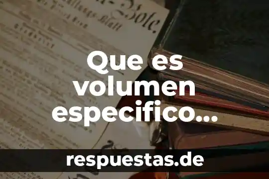 Que es volumen especifico yahoo