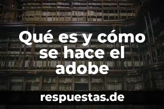 Que es lo que debo hace 8 Qué es y cómo se hace el adobe