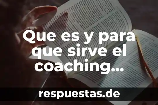 Que es una figura jiridica de un proyecto 8 Que es y para que sirve el coaching educativo