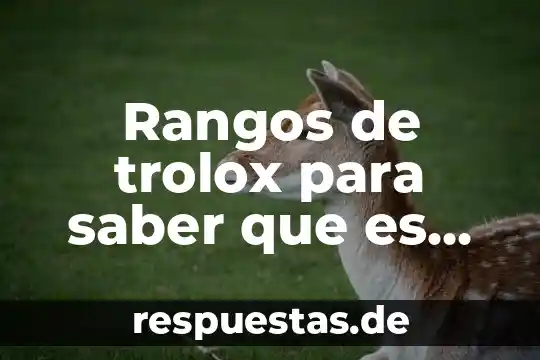 Qué es un buen conductor de calor 3 Rangos de trolox para saber que es un buen antiooxidante