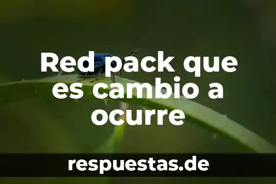 Que es comuna municipal 4 Red pack que es cambio a ocurre