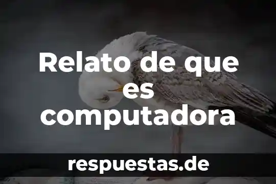 Qué es un altavoz de una computadora 3 Relato de que es computadora