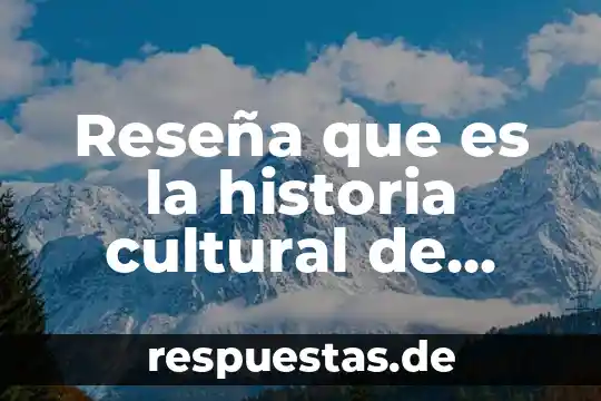 Que es un programa cultural 7 Reseña que es la historia cultural de peter burke