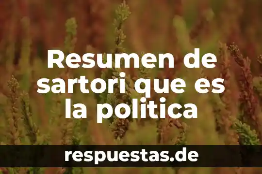 Qué es la textura en el arte resumen 3 Resumen de sartori que es la politica