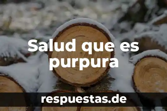 Que es la enfermedad da purpura 3 Salud que es purpura