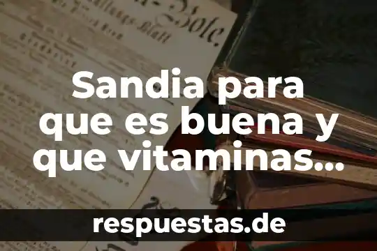 Cómo se sabe que es una buena pregunta de investigación 7 Sandia para que es buena y que vitaminas aporta