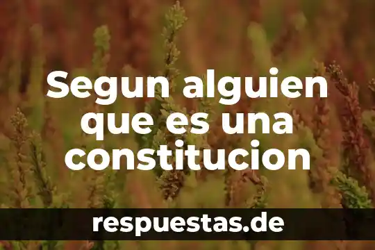 Qué es el ser humano según savater 6 Segun alguien que es una constitucion