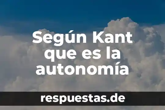 Según Kant que es una paradoja 3 Según Kant que es la autonomía