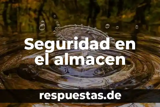 Seguridad en el almacen