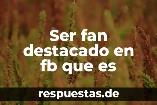 Que es ser criminalist 6 Ser fan destacado en fb que es