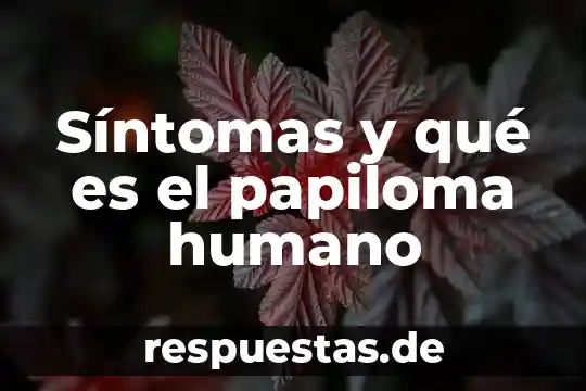 Que es la vacuna del papiloma humano 3 Síntomas y qué es el papiloma humano