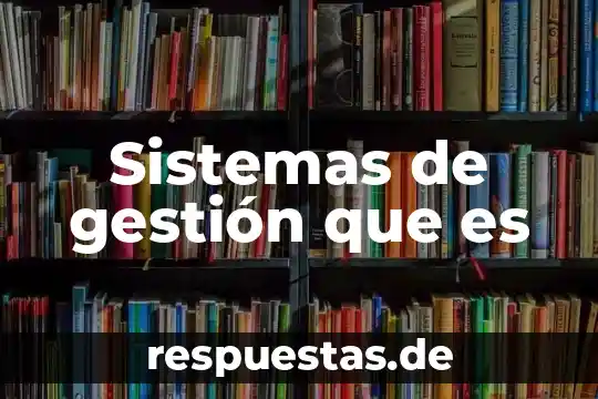 Qué es una práctica de gestión cultural definición 6 Sistemas de gestión que es