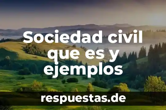 Que es la conformacion de la sociedad mercantil 6 Sociedad civil que es y ejemplos