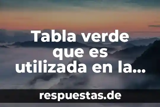 Refrán el que es perico donde quiera es verde significado 6 Tabla verde que es utilizada en la pastelería