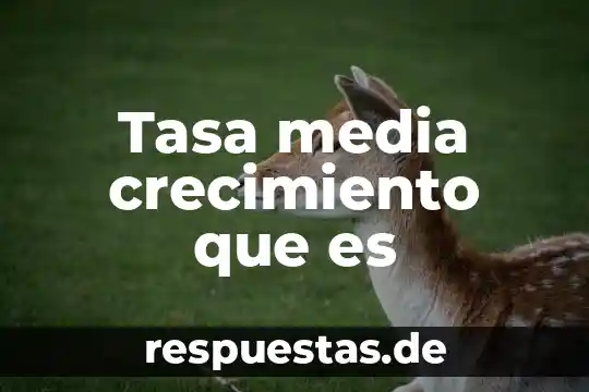 Que es la media aritmética empoderada 8 Tasa media crecimiento que es