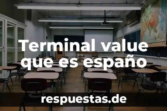 Que es una terminal tonta 5 Terminal value que es españo