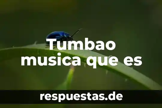 Qué es la música italiana 3 Tumbao musica que es