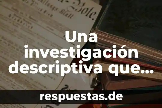 Que es una memoria descriptiva estructural 5 Una investigación descriptiva que es