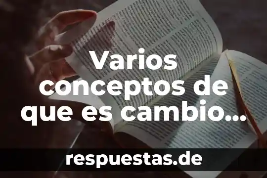 Varios conceptos de que es cambio Yahoo