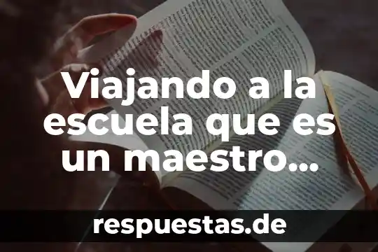 Qué es el plan maestro en arquitectura 4 Viajando a la escuela que es un maestro filtro