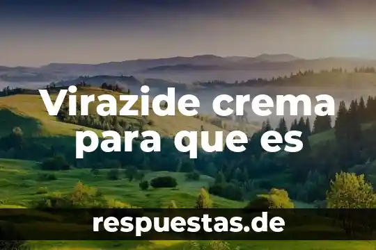 Qué es el software concepto 4 Virazide crema para que es