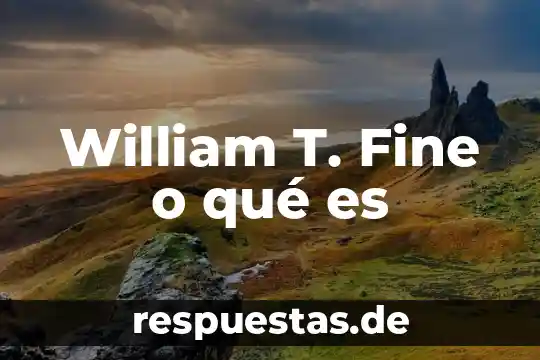 Que es t p educativo institucional 8 William T. Fine o qué es