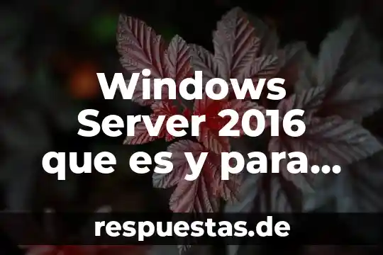 Que es un grupo en windows server 2016 4 Windows Server 2016 que es y para que sirve