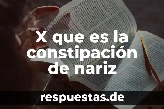 Que es nariz dibujo 6 X que es la constipación de nariz