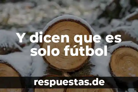 Qué es fútbol definición inglés y español 5 Y dicen que es solo fútbol