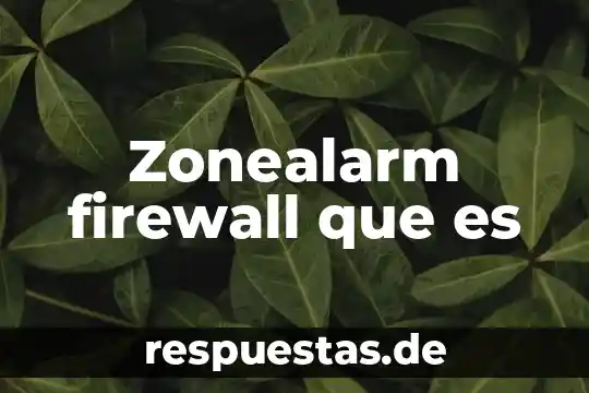 Qué es el fútbol definición 3 Zonealarm firewall que es